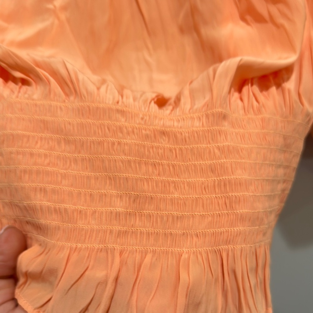 NWT RAMY BROOK Peach Off-Shoulder Women's Top - Picture 8 of 8